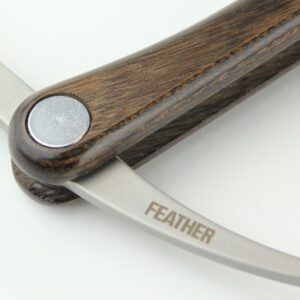 Feather Artist Club SS Scotch Wood Razor handle hinge