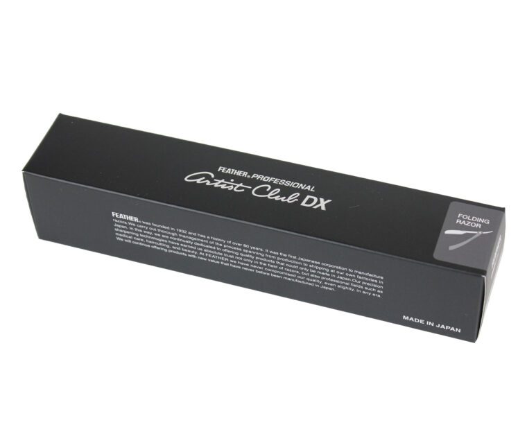 Feather Artist Club DX Pearl White Folding Razor box