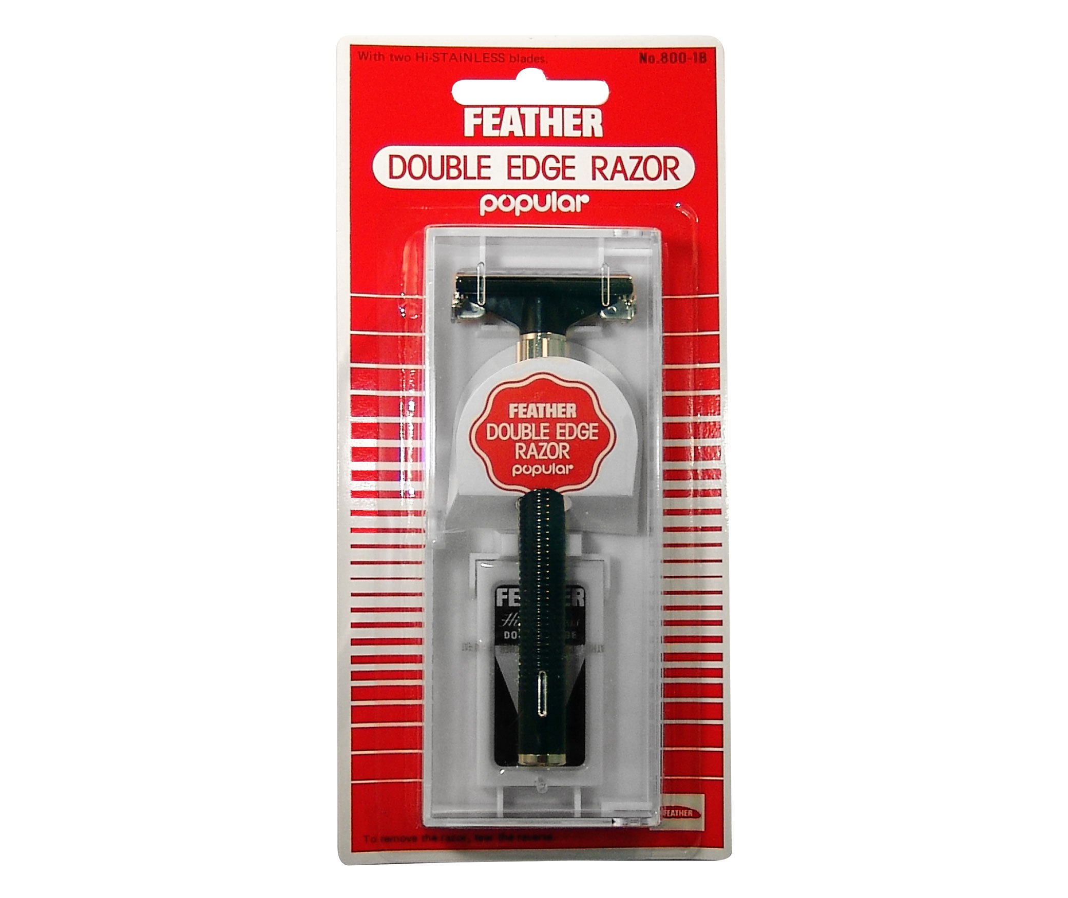 Feather Popular Double Edge Razor package