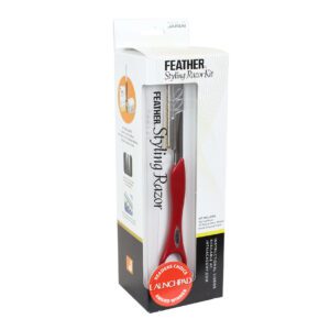 Feather Styling Razor Kit - Red