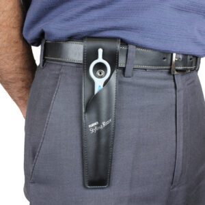 Feather Styling Razor W holster on belt