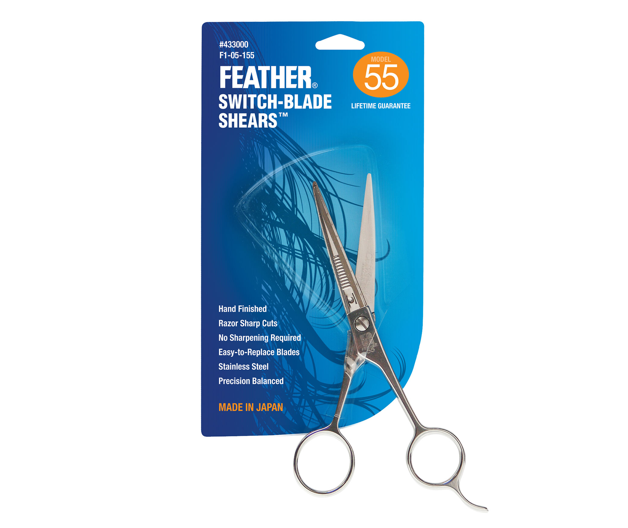 Feather Switch Blade Shears with Tang 5.5"