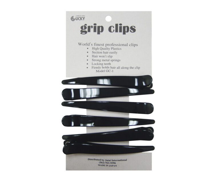 Black Lucky Grip Clips 6pk