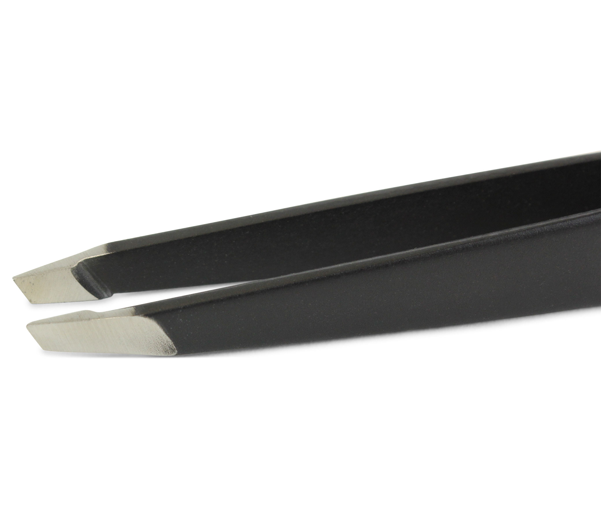 Seki Edge Black Stainless Steel Slant Tweezer (SS-500) slanted tips