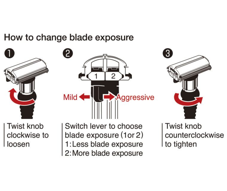 How to change blade exposure