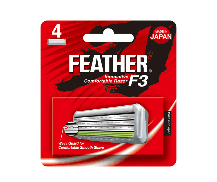 Feather F3 Shaving Razor - 4pk of Blades