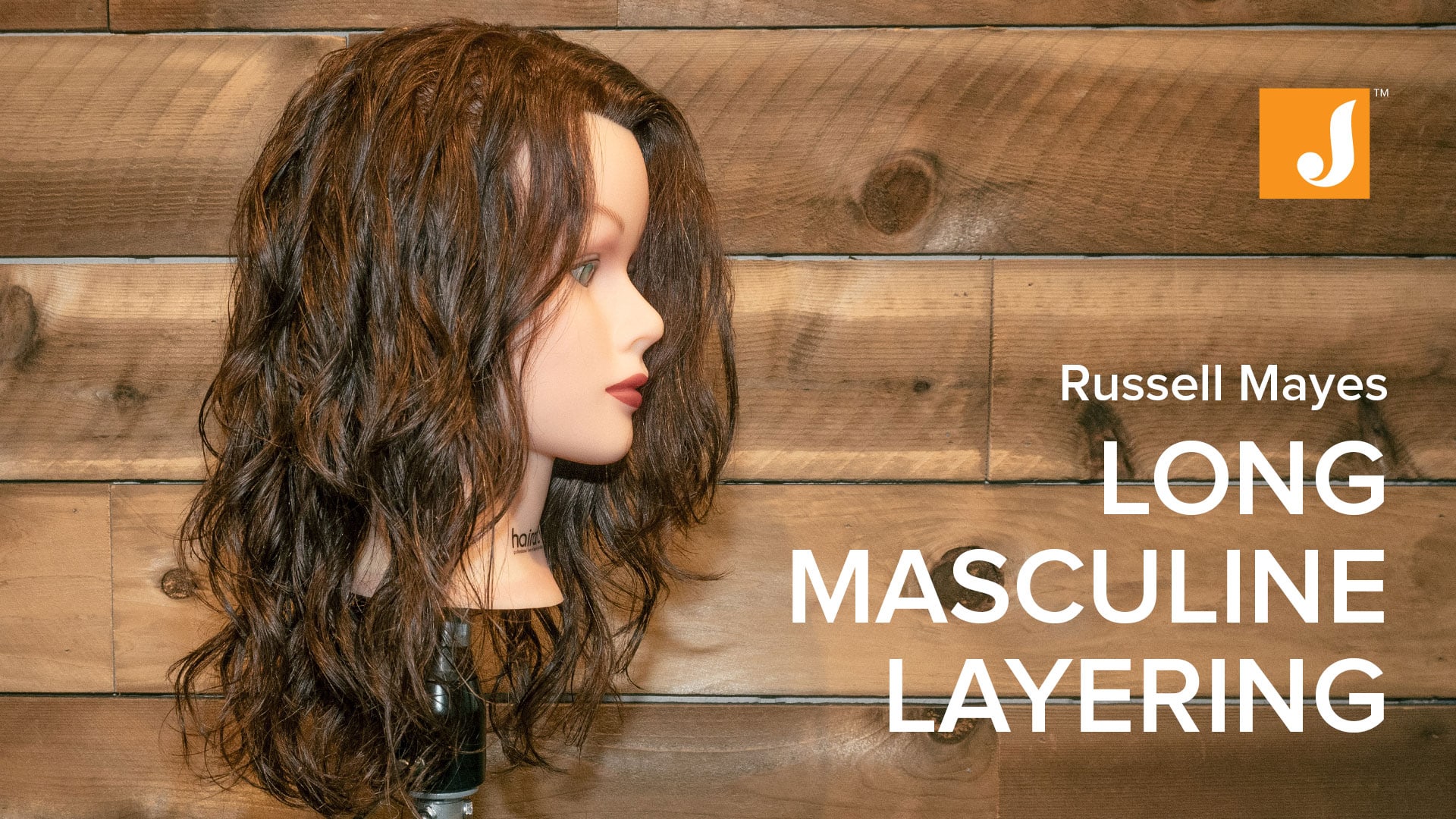 Masculine Long Hair Layering with Scissors by Russell Mayes